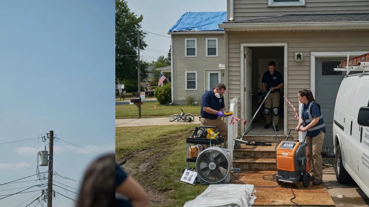 Water Damage Repair in Burnettsville, IN near me